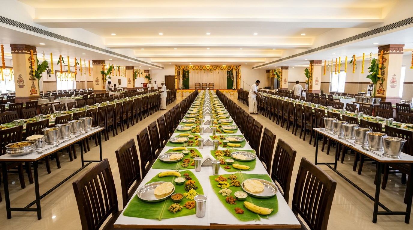 Mangalam Hall — Traditional Dining & Sadya Setup